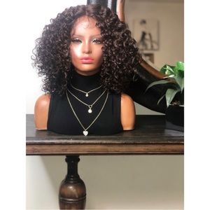 10. VEGA| 12” CURLY DEEP T PART LACE FRONT WIG